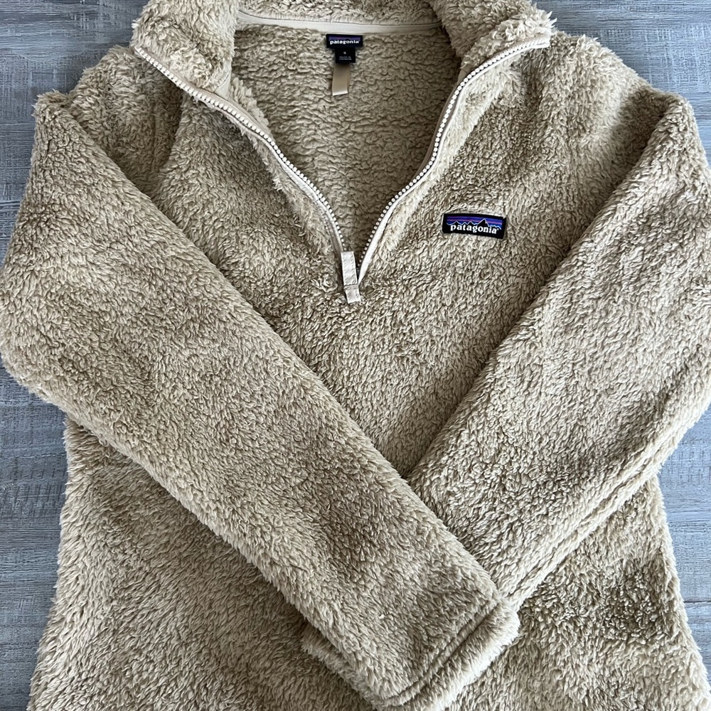 Patagonia Tan Cowl Neck Sweater